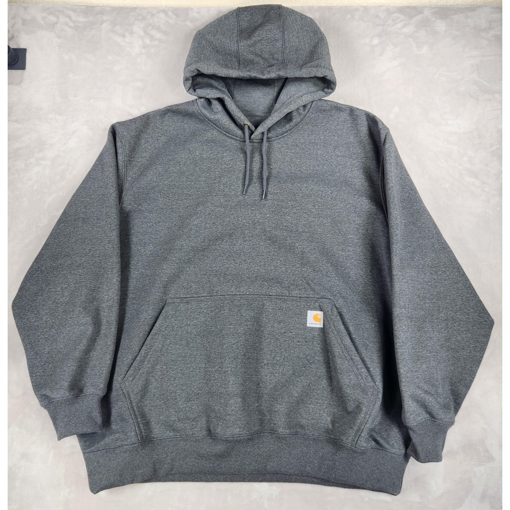 Carhartt Hoodie Sweatshirt Mens 3XL Gray Rain Defender Loose Pullover 100615